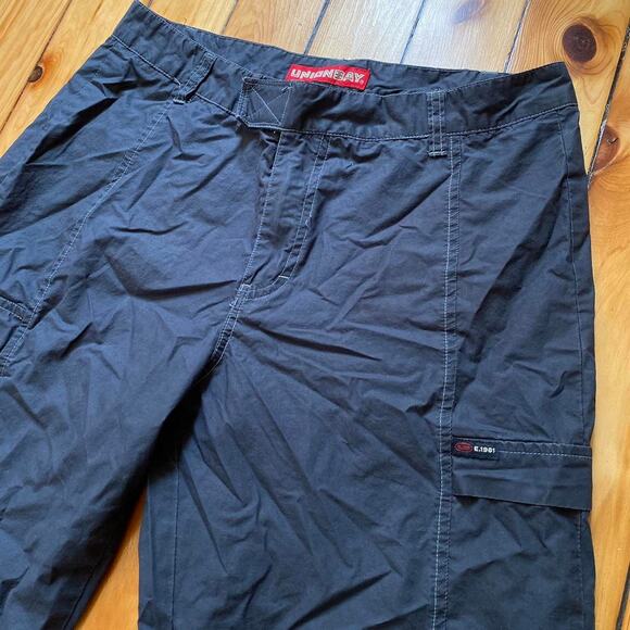 Vintage Y2K 2000s Union Bay Navy Blue Cargo Pants Size 9 - Picture 2 of 5